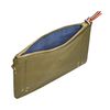Jérôme Dreyfuss Popoche Green Leather Envelope Clutch in Green - Lyst