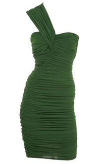 Lanvin Asymmetrical Ruched Jersey Dress - Lyst