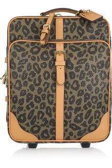 Mulberry Leopard Trolley Scotch Grain Suitcase - Lyst