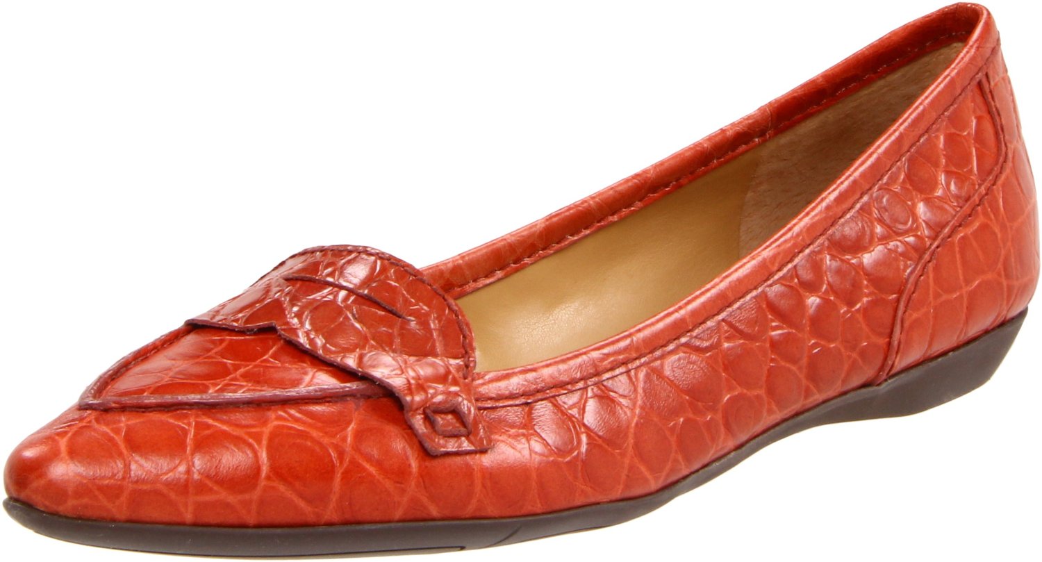 Nine West Tailynn Loafer in Orange (dark orange leather) Lyst