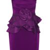 Notte By Marchesa Ruffled Silkcrepe Dress in Purple - Lyst