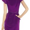 Notte By Marchesa Ruffled Silkcrepe Dress in Purple - Lyst