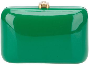 Rocio Leather Covered Wooden Clutch - Lyst