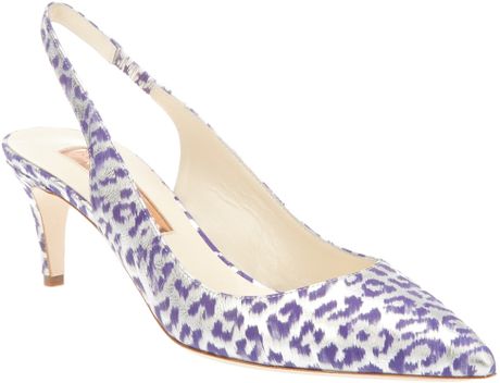 Rupert Sanderson Felika Pump in Gray (grey) - Lyst