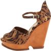 Sam Edelman Womens Javi Wedge Pump in Brown (tan/leopard) - Lyst