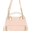 Topshop Pink Double Handle Chain Bag in Pink (pale pink) - Lyst