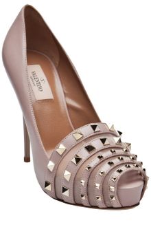 Valentino Rockstud Open Toe Pump - Lyst