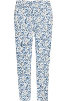 Vanessa Bruno Athé Printed Bourette Silk Pants - Lyst
