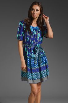 Anna Sui Abstract Deco Print Dress - Lyst