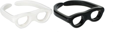 Asos Collection Asos Pack Of Two Adjustable Sunglasses Rings in Black (blackwhite) - Lyst