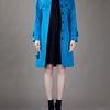 Burberry Trench Coat in Blue - Lyst