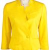 Girl. By Band Of Outsiders Double Breasted Tweed Blazer in Yellow - Lyst