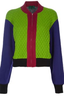 Jean Paul Gaultier Block Colour Quilted Jacket - Lyst