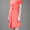 Jil Sander Short Sleeved Dress in Pink (coral) - Lyst
