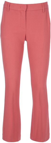Jo No Fui Flared Trousers in Pink (red) - Lyst