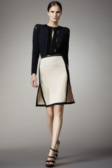 Lanvin Contrasttrim Skirt - Lyst