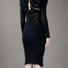 Mark Fast Wolfs Tooth Classic Dress in Blue (midnight) - Lyst