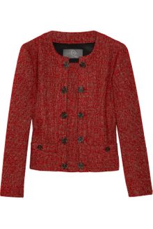 McQ by Alexander McQueen Tweed Wrap-Effect Jacket - Lyst