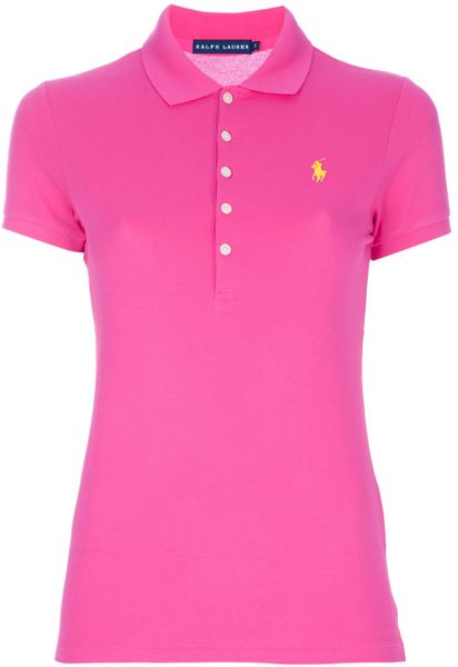 Ralph Lauren Blue Label Polo Shirt in Purple - Lyst