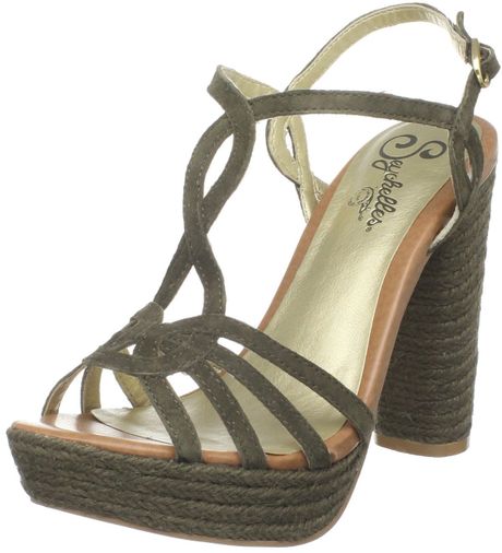 Seychelles Seychelles Womens Pickford Platform Sandal in Green (olive)