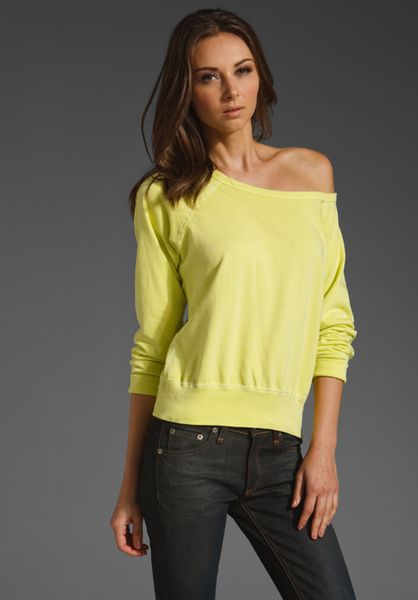 Textile Elizabeth And James Perfect Sweatshirt in Green (sunny lime) - Lyst