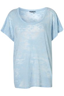 Topshop Short Sleeve Burn Out Tee - Lyst