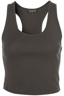 Topshop Cropped Vest - Lyst