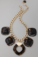 Tory Burch Resin Square Necklace