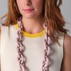 Tory Burch Resin Chain Necklace in Pink (rose) - Lyst