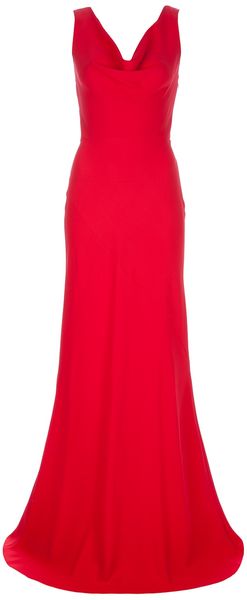 Valentino Long Sleeveless Dress - Lyst