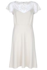 Valentino Lace Yoke Dress