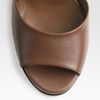 Yves Saint Laurent Leather and Hemp Platform Sandals in Brown (cognac) - Lyst