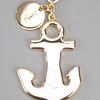 Yves Saint Laurent Anchor Keyring in Gold - Lyst