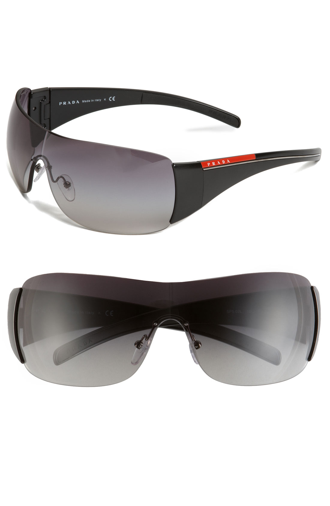 prada rimless glasses mens