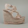 Balenciaga Wedge Sandal in Gray (grey) - Lyst