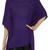 Cut25 Cowl Neck Batwing Jersey Top in Purple - Lyst
