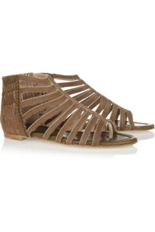 Daniele Michetti Calf Hair Gladiator Sandals - Lyst
