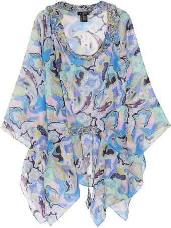  Printed Silk-chiffon Kaftan 
