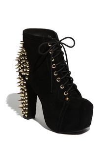 Jeffrey Campbell Spike Lace-up Bootie - Lyst