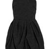 Lanvin Embroidered Bubbleskirt Crepe Dress in Black - Lyst