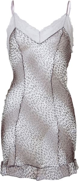  Winter Leopard Silk Cami Dress 
