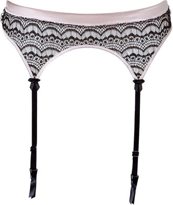  Pearl/black Silk Suspender 