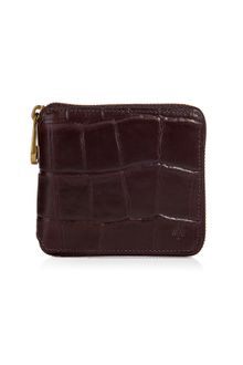 Mulberry Chocolate Zip Around Wallet - Lyst