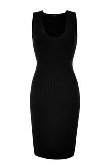 Narciso Rodriguez Black Knit Pencil Dress - Lyst