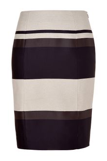 Narciso Rodriguez Charcoal Striped Pencil Skirt - Lyst