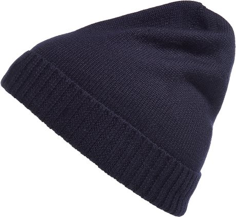 Polo Ralph Lauren Hunter Navy Merino Wool Fold Up Cap in Blue for Men (navy) | Lyst