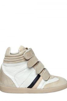 Serafini 70mm Leather & Suede Straps Sneakers - Lyst