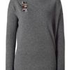 Steffen Schraut Flannel Beaded Shoulder Crew Neck Pullover in Gray (grey) - Lyst
