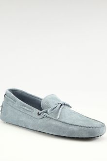 Tod's Suede Drivers - Lyst