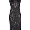 Alexander Mcqueen Lace Pencil Dress in Black - Lyst